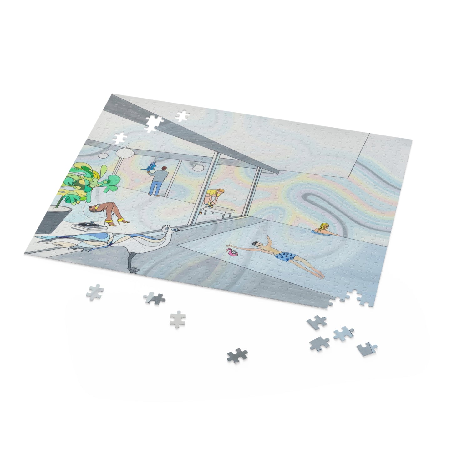 Peacock Pool Puzzle(120, 252, 500-Piece)