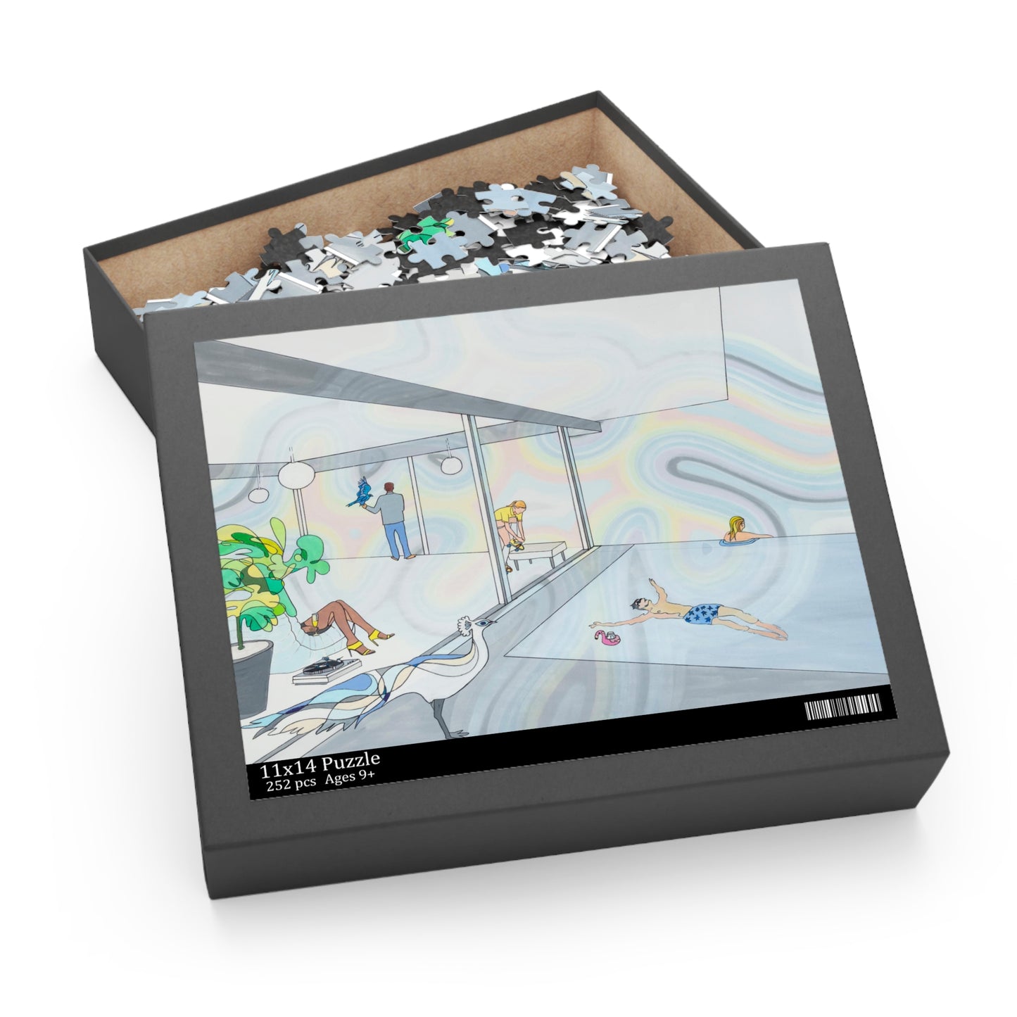 Peacock Pool Puzzle(120, 252, 500-Piece)