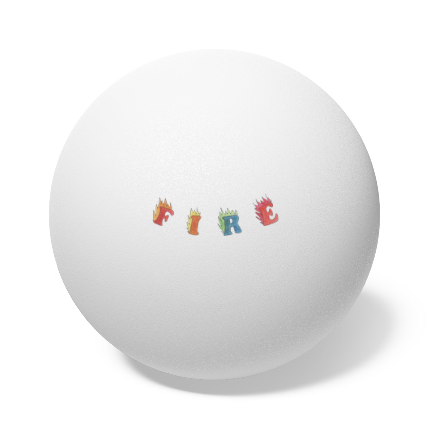 Fire Ping Pong Balls, 6 pcs