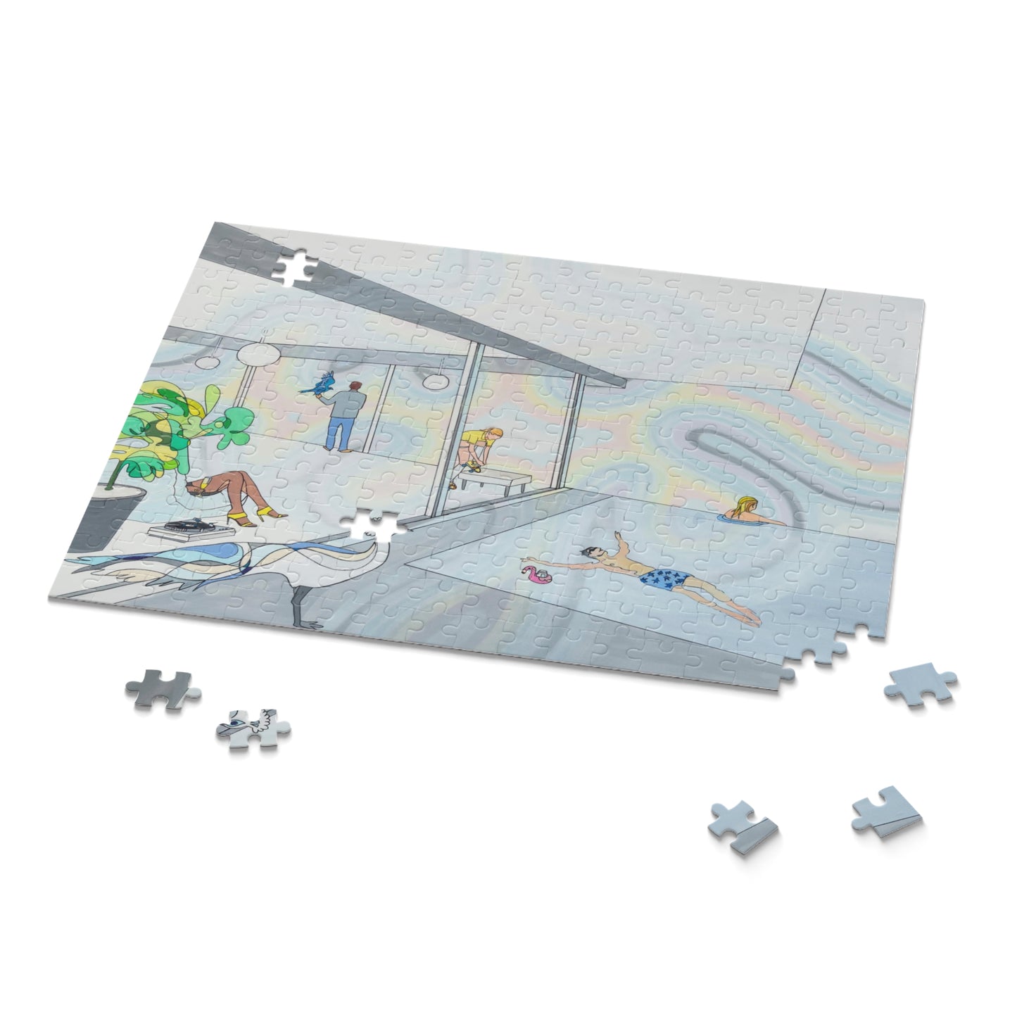 Peacock Pool Puzzle(120, 252, 500-Piece)