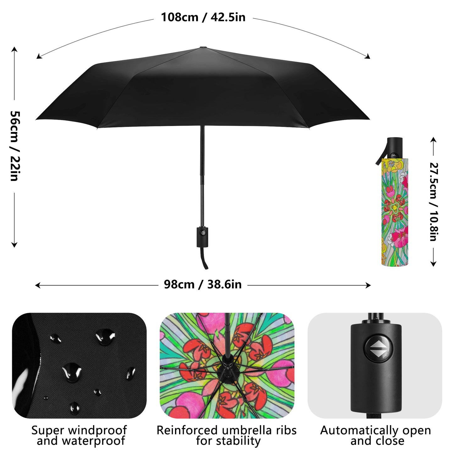 Spring Flowers Umbrella