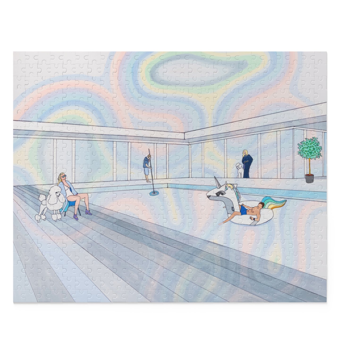 Unicorn Pool Puzzle(120, 252, 500-Piece)