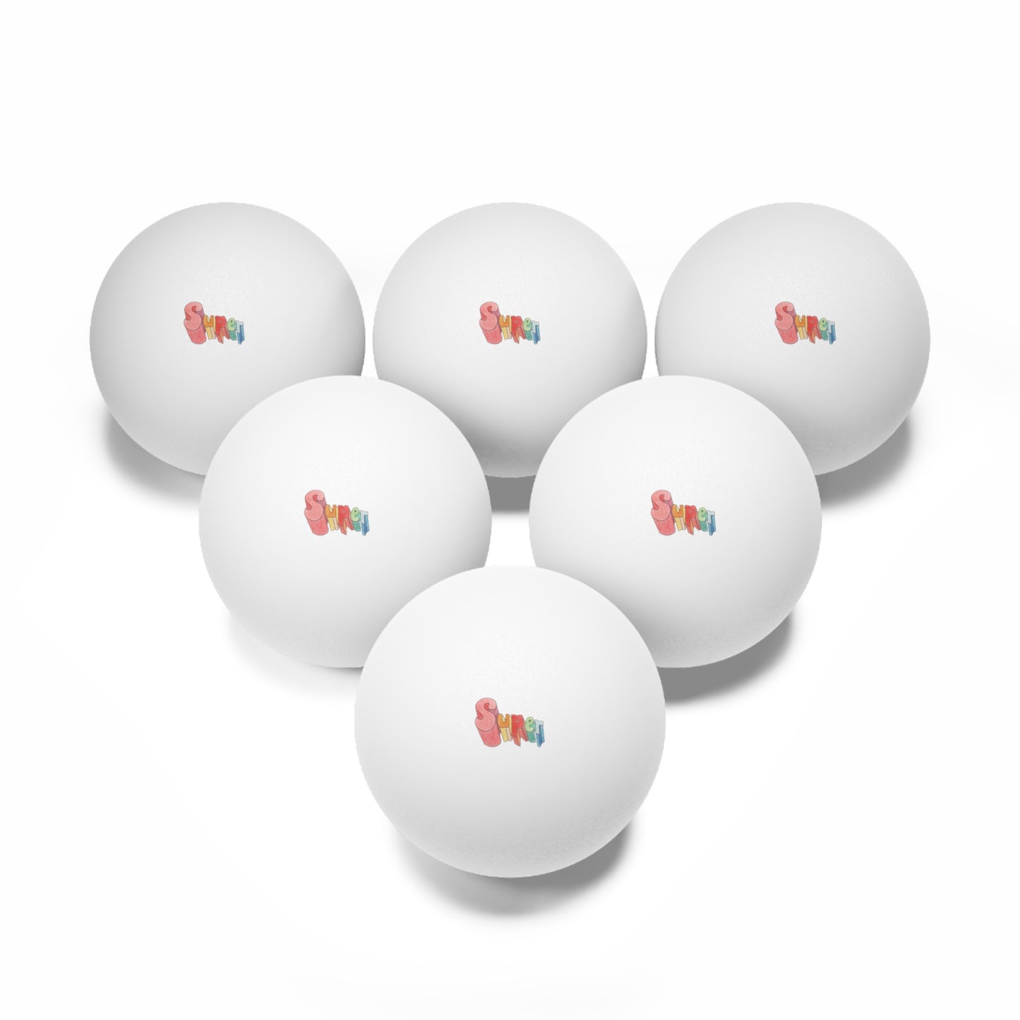 Super Ping Pong Balls, 6 pcs