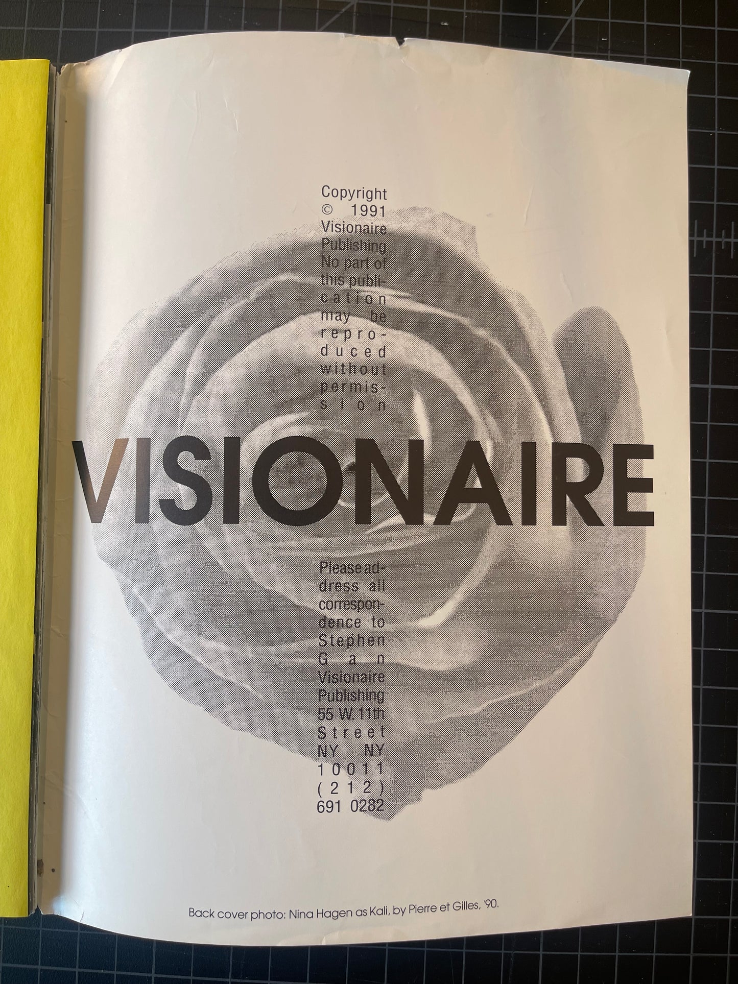 Visionaire Issue 1 "the Innocent issue" #273/1000