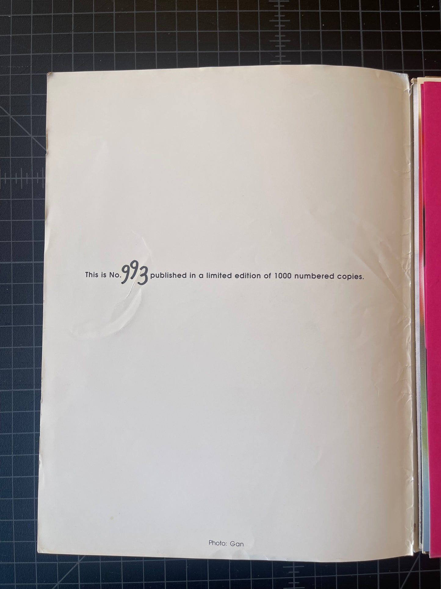 Visionaire Issue 1 "the Innocent issue" #273/1000