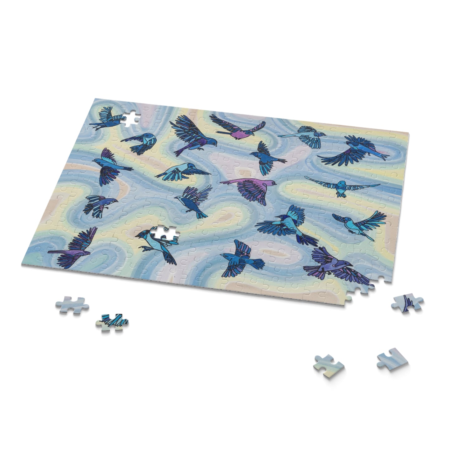 Funky Birds, Blue (120, 252, 500-Piece)