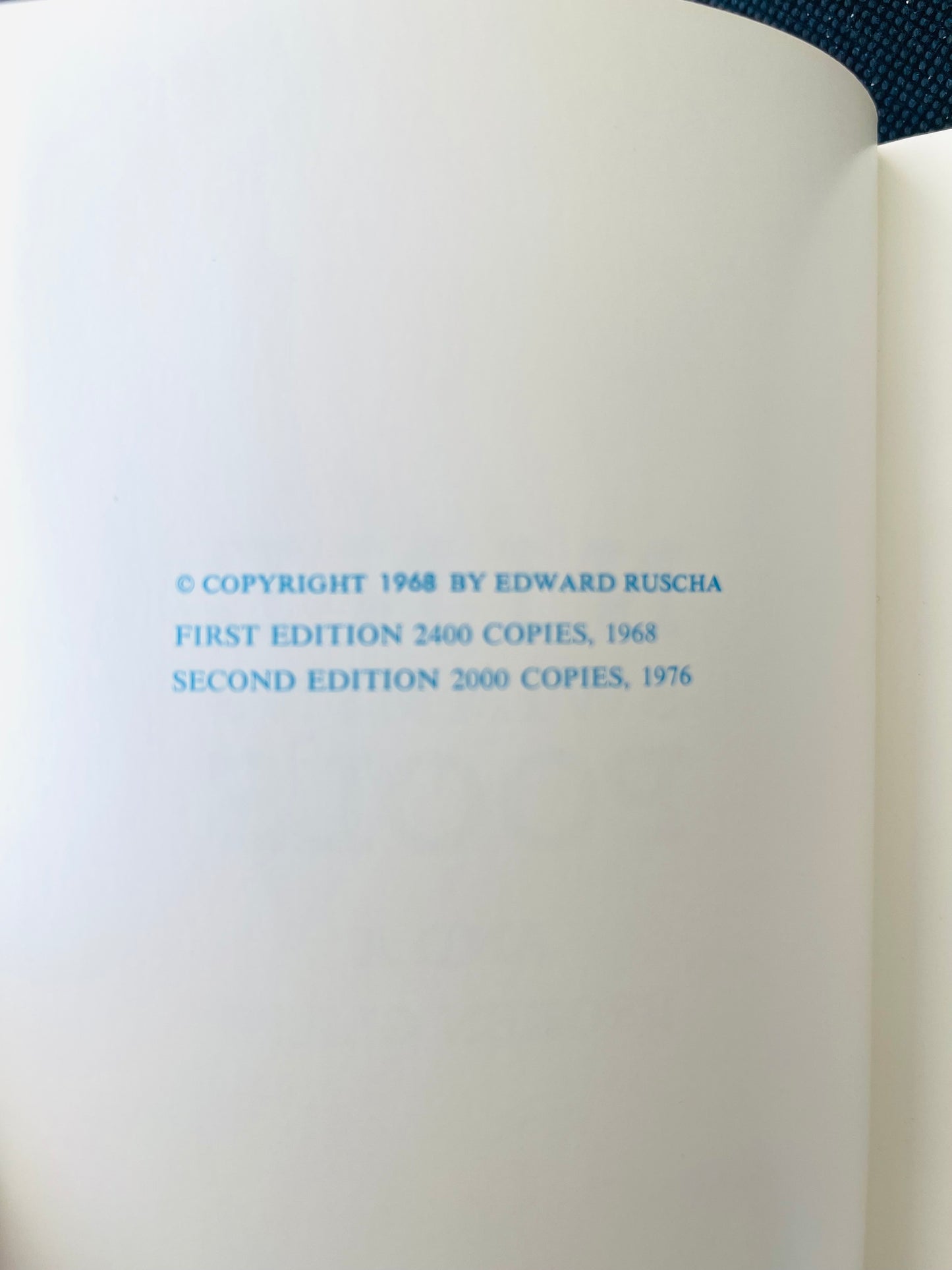 Ed Ruscha
Nine Swimming Pools and A Broken Glass 1976 inscribed by Michael Childers