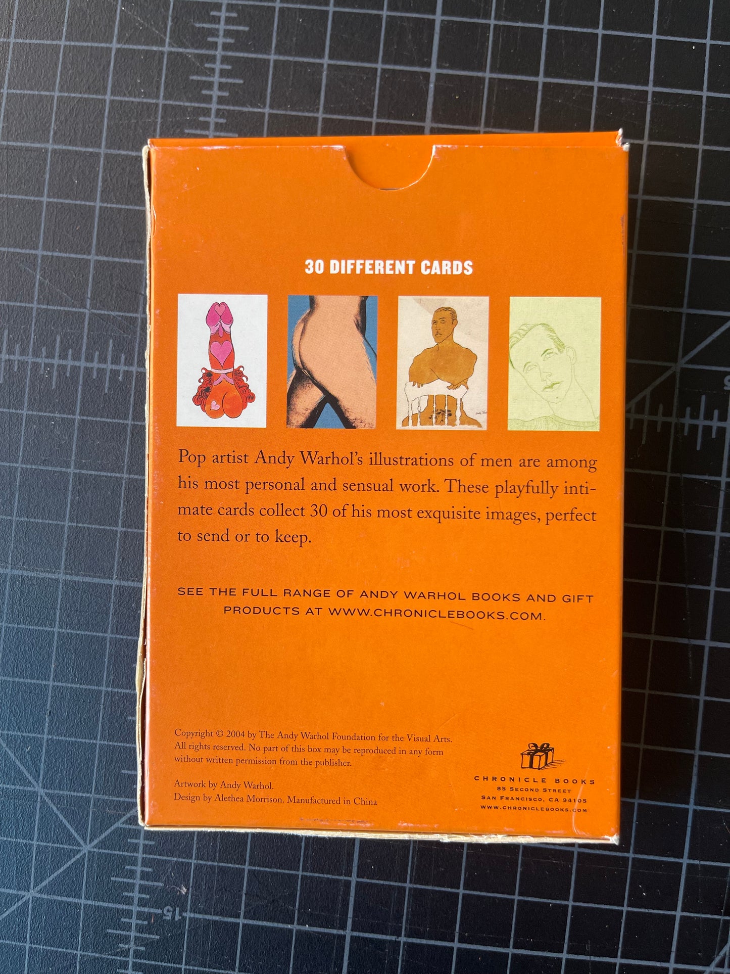 Andy Warhol: Men 30 Postcards Complete Set 2004