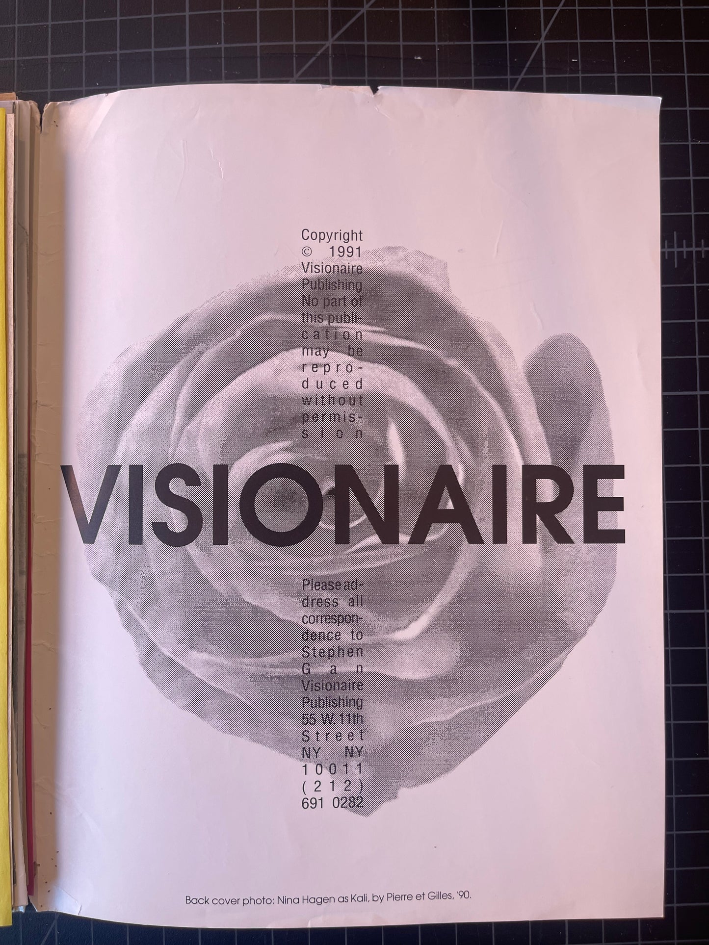 Visionaire Issue 1 "the Innocent issue" #273/1000