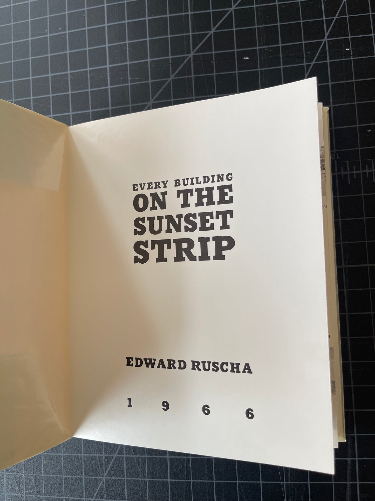 Edward Ruscha Every Building on the Sunset Strip 1966 1st Ed 2nd lim ed printing of 5000 condition Super Fine