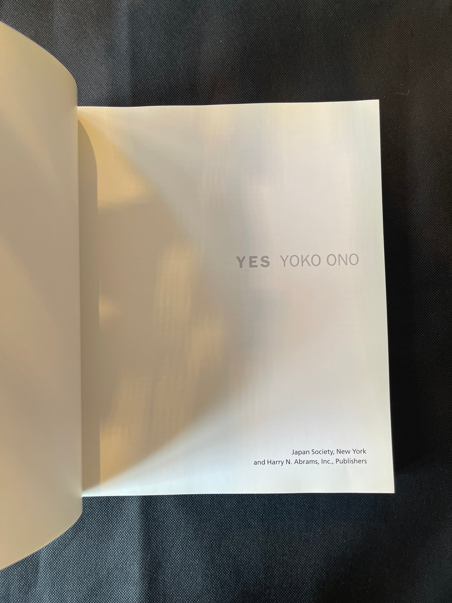 Yes Yoko Ono Signed 1st Ed. By Yoko