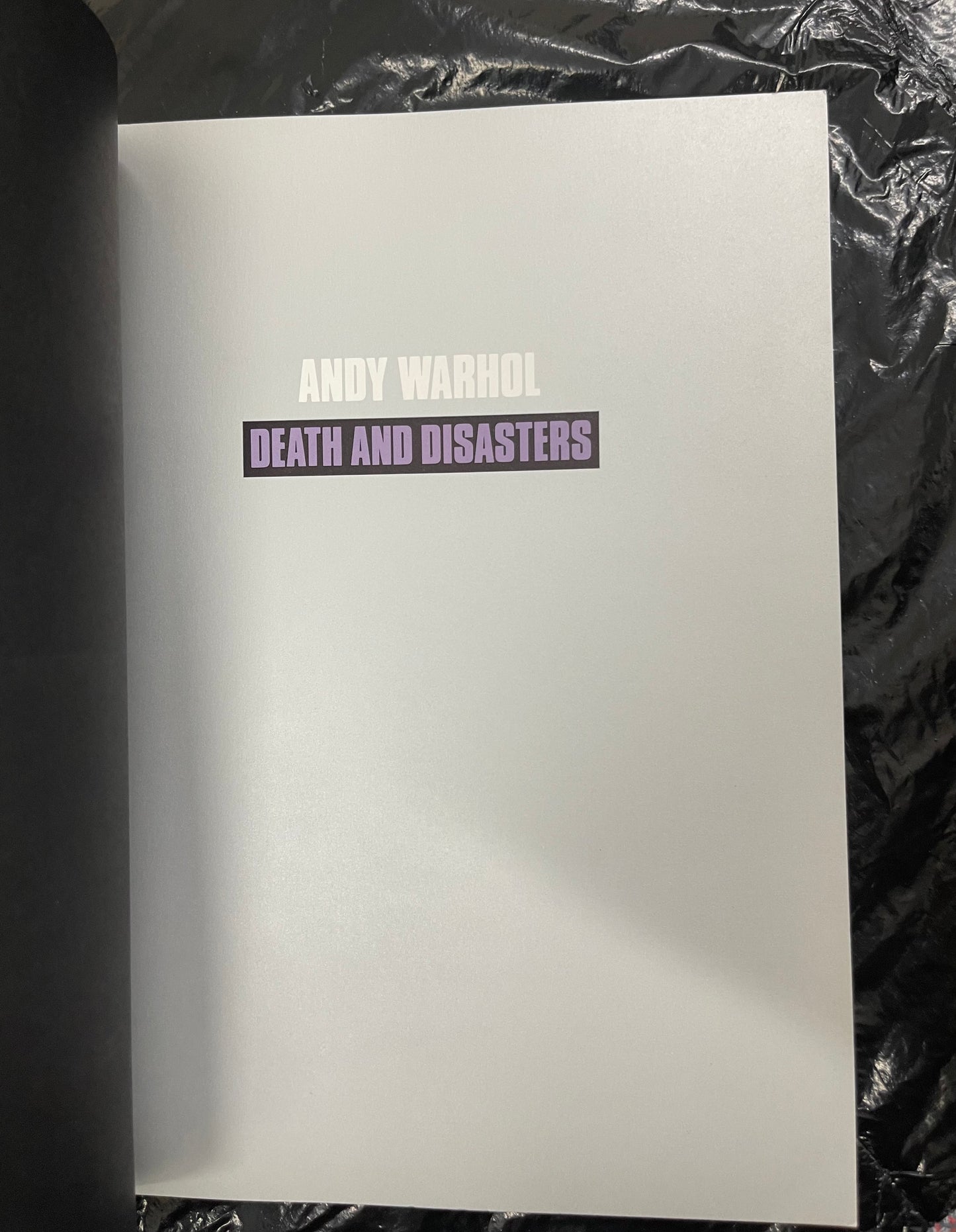 WARHOL, Andy
Andy Warhol: Death and Disasters. 1st Ed.
Houston: Menil Collection, 1988.