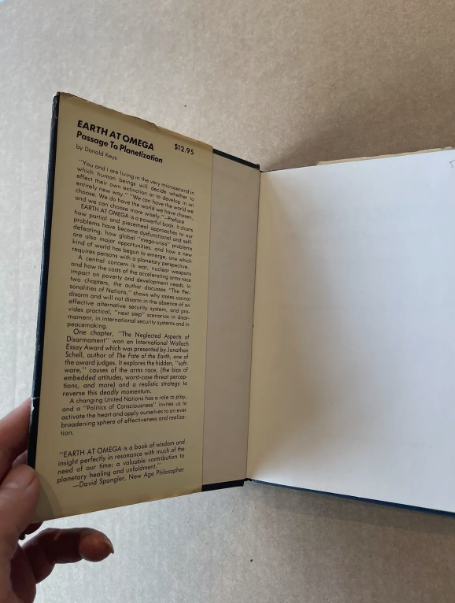 Earth at Omega: Passage to Planetization By Donald Keys Great Rare 1st Ed. Copy 1982