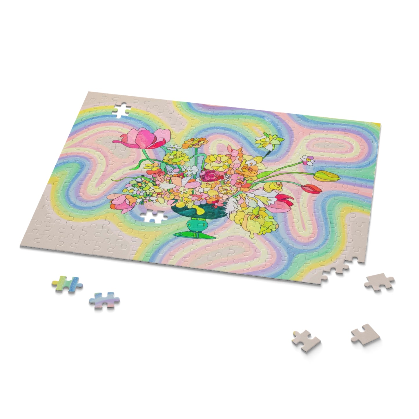 Funky Flowers Puzzle (120, 252, 500-Piece)