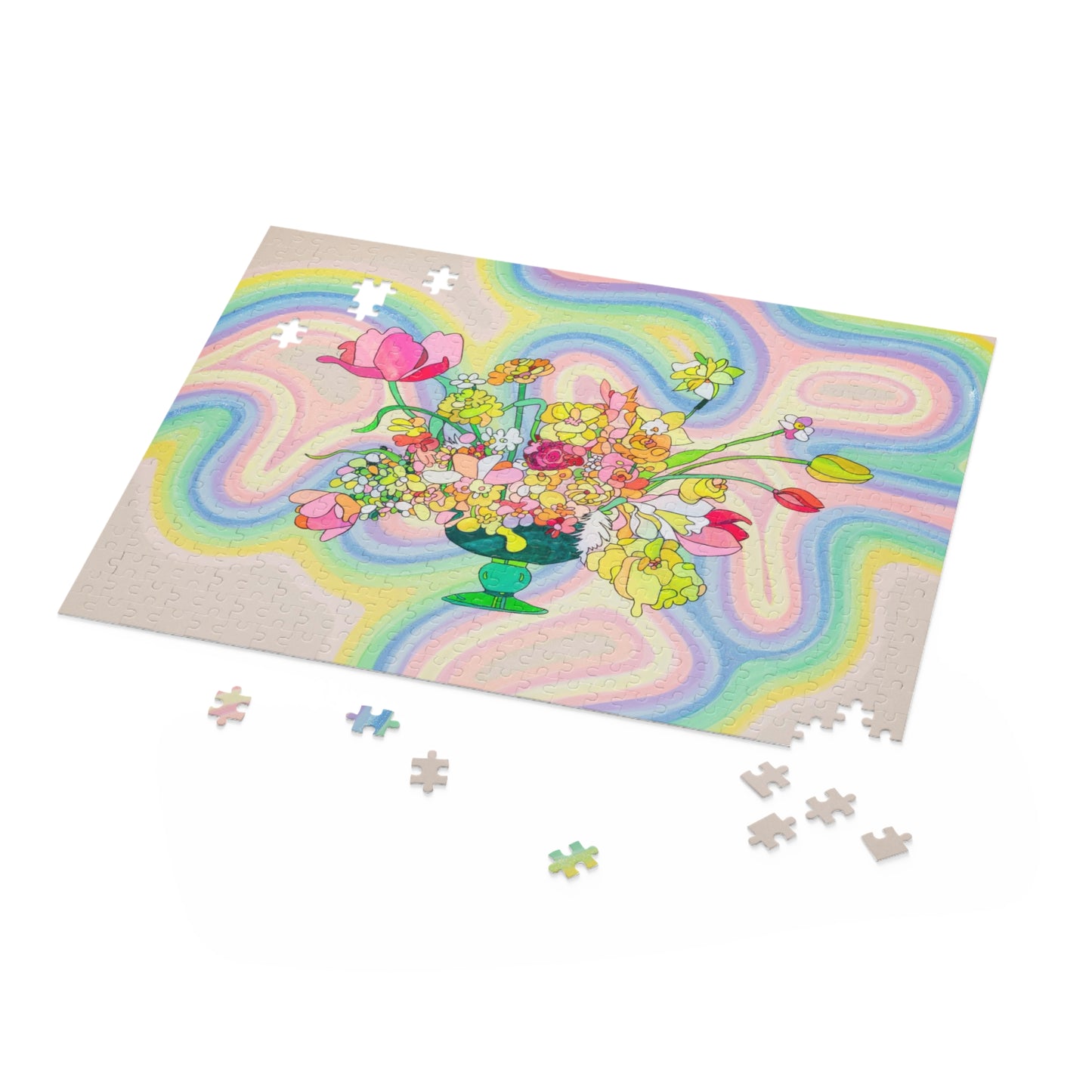 Funky Flowers Puzzle (120, 252, 500-Piece)