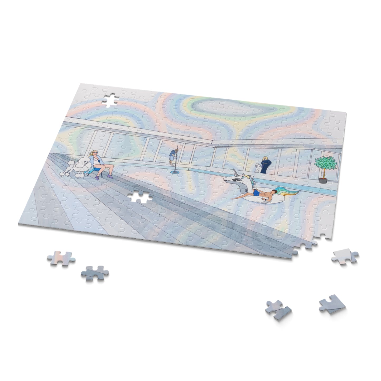 Unicorn Pool Puzzle(120, 252, 500-Piece)