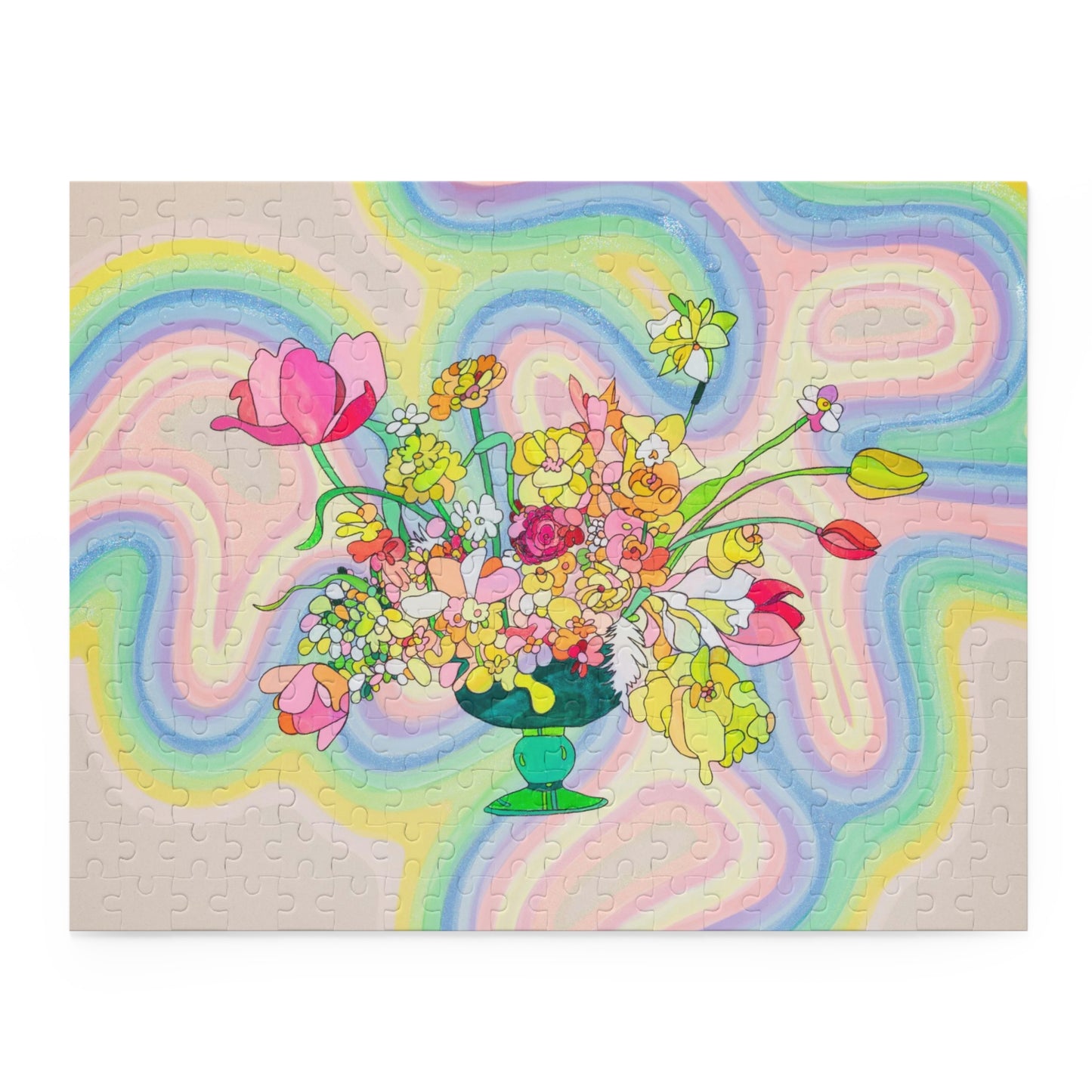 Funky Flowers Puzzle (120, 252, 500-Piece)