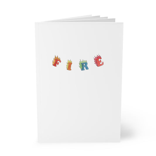 Fire Lined Softcover Notebook, A5