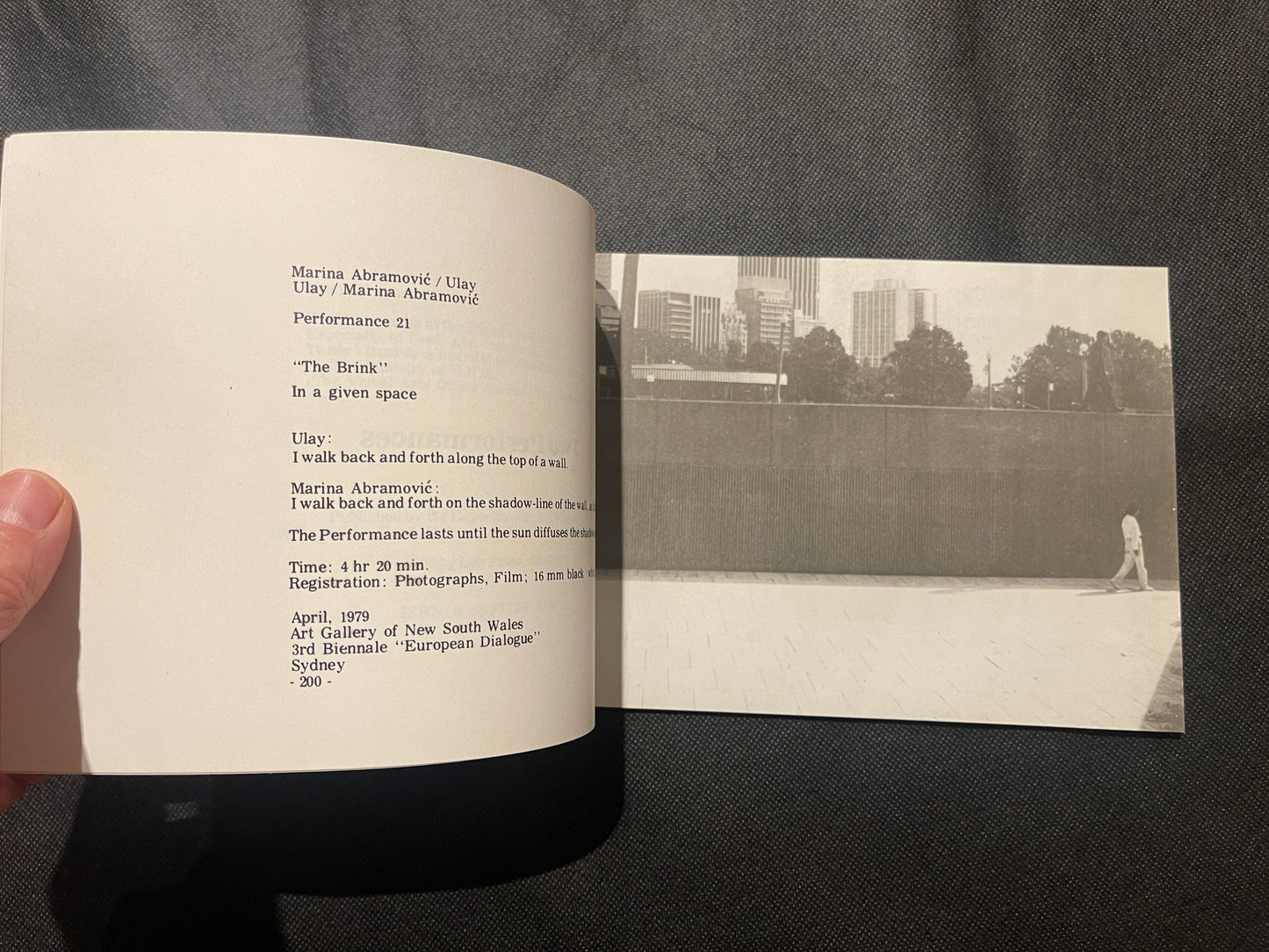 Ulay / Marina Abramović – Two Performances and DETOUR (Experimental Art Foundation, Adelaide, 1979)
