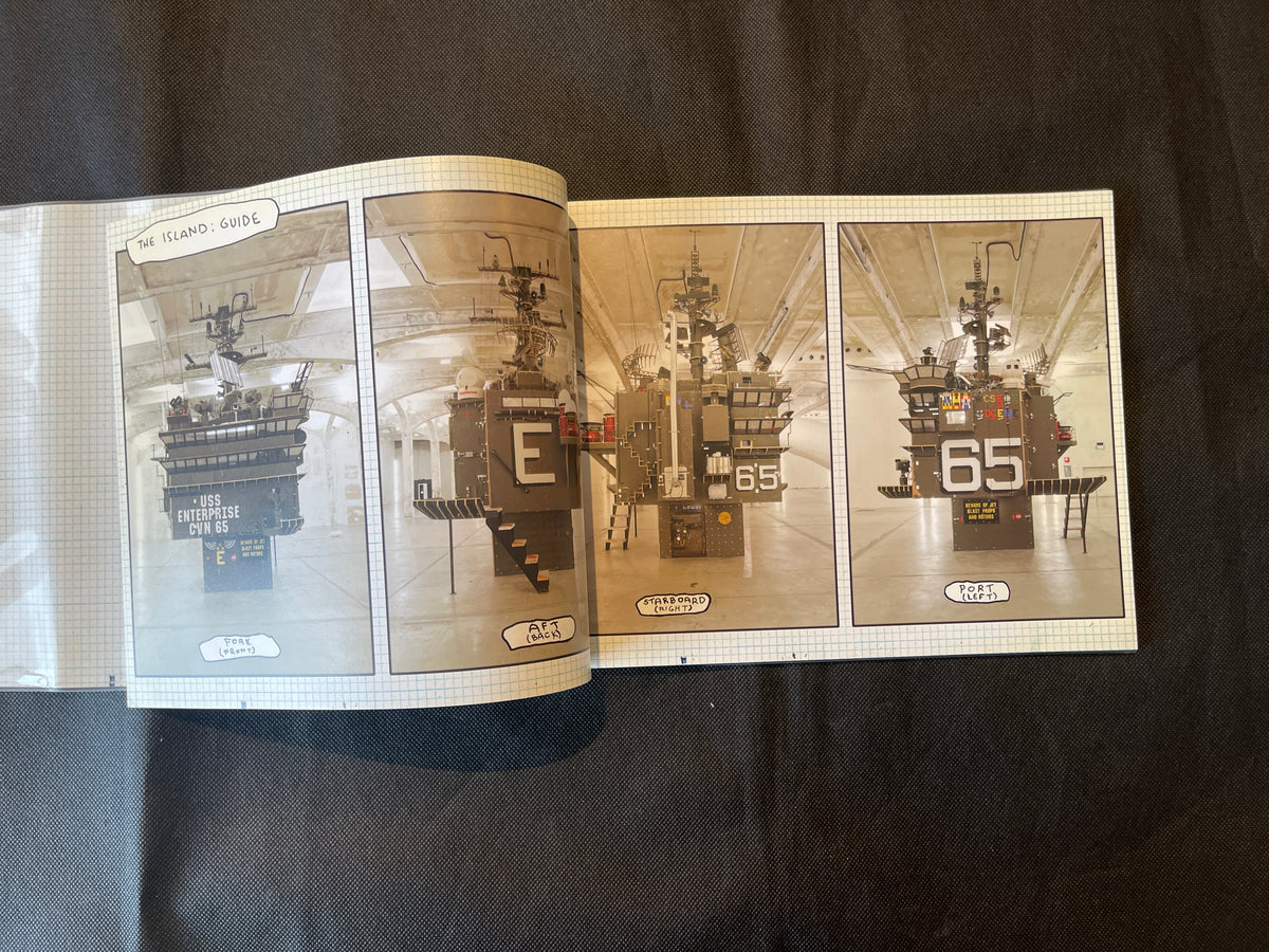 Tom Sachs The Island Guide 2006 Artist Book Illustrated USS Enterprise Sculpture