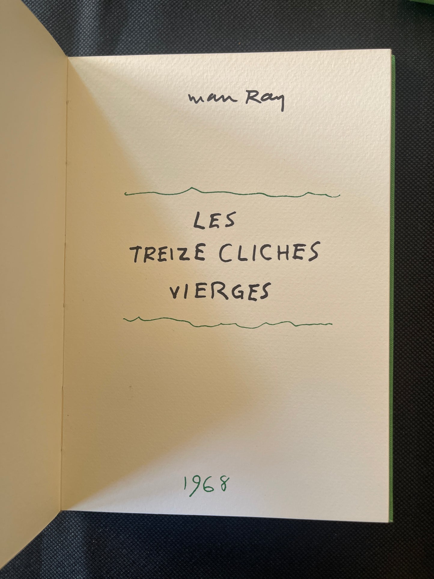 Man Ray – Les Treize Clichés Vierges
Published by Sergio Tosi, Milan, January 1969
#10 of Edition of 550 numbered copies
