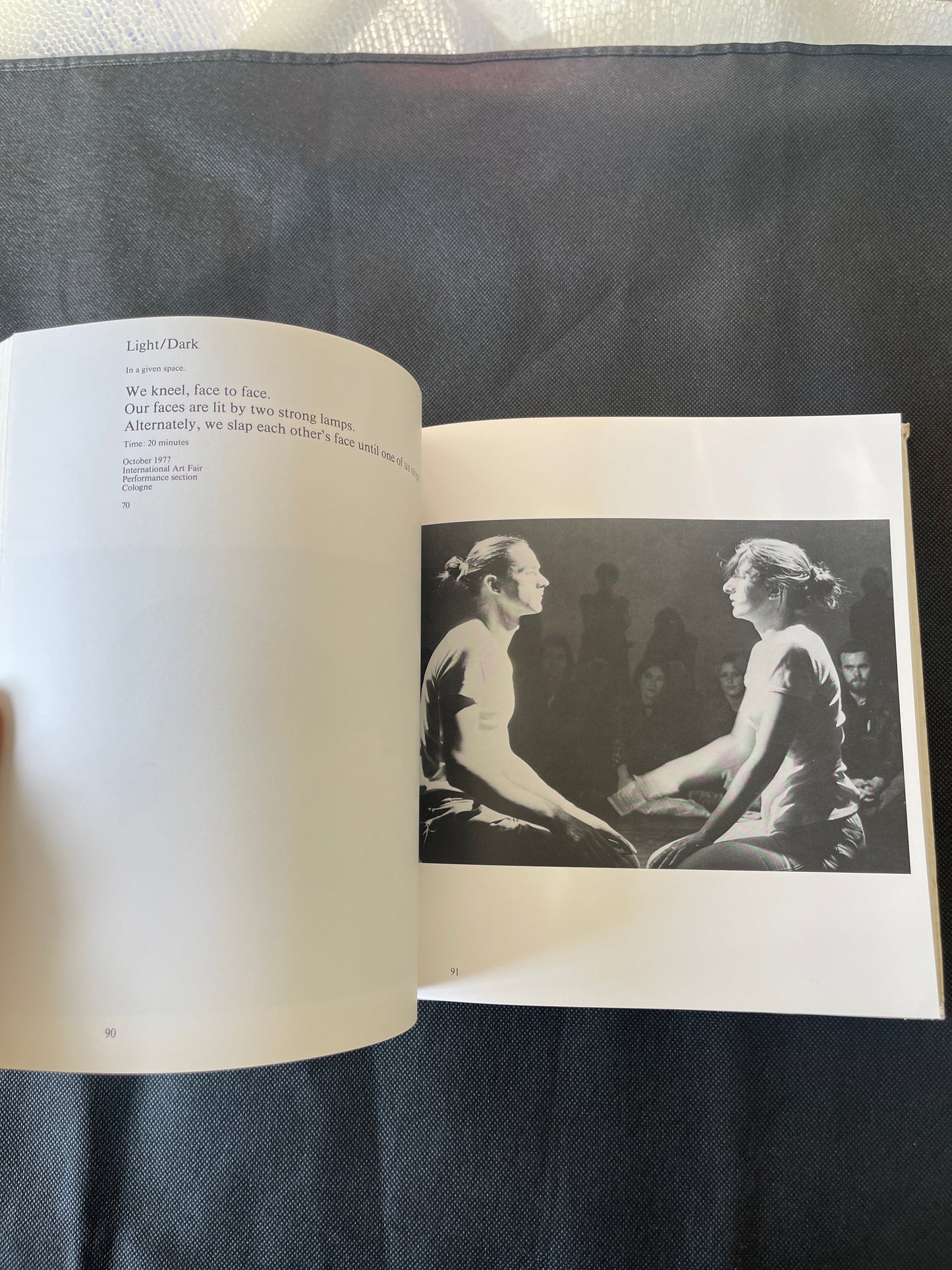 Marina Abramović / Ulay – Relation Work and Detour: A Vital Book
Amsterdam, 1980. First edition, published by the artists in an edition of 2,500 copies