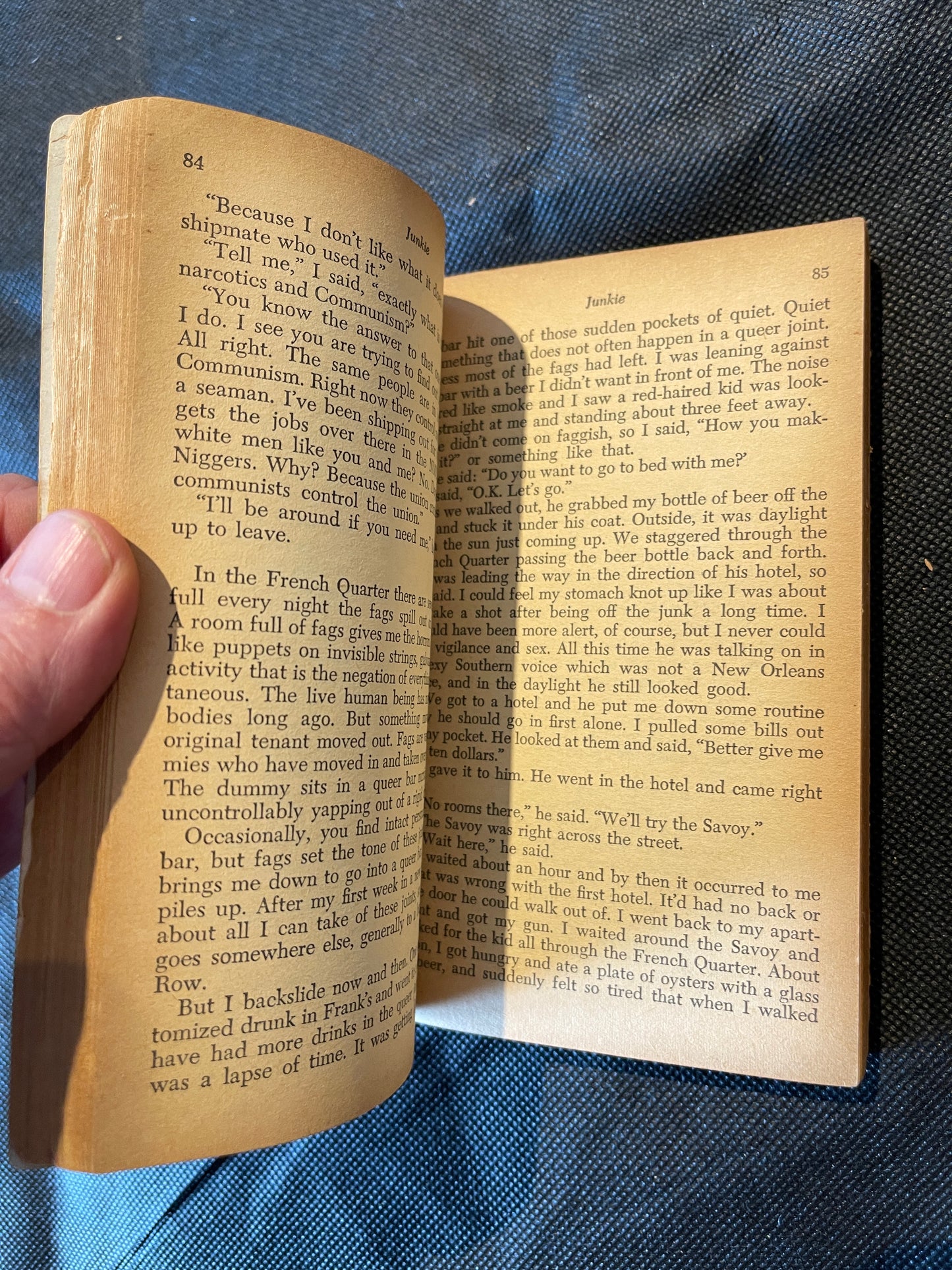 Burroughs, William S. (as William Lee) / Maurice Helbrant. Junkie: Confessions of an Unredeemed Drug Addict / Narcotic Agent. Ace Double Books D-15. New York: Ace Books, 1953. First Edition / First Printing