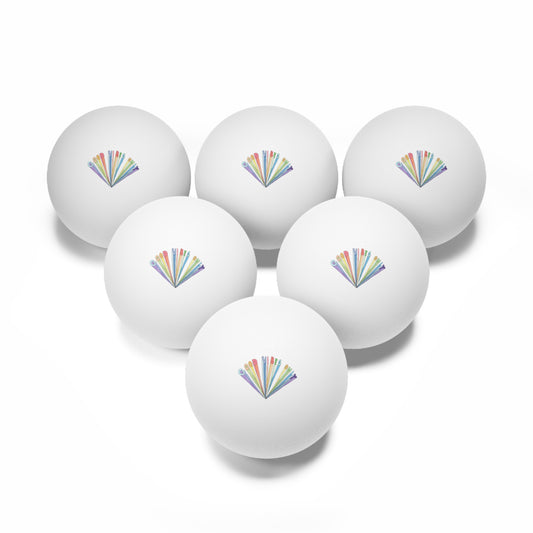 Good Vibes Only Ping Pong Balls, 6 pcs