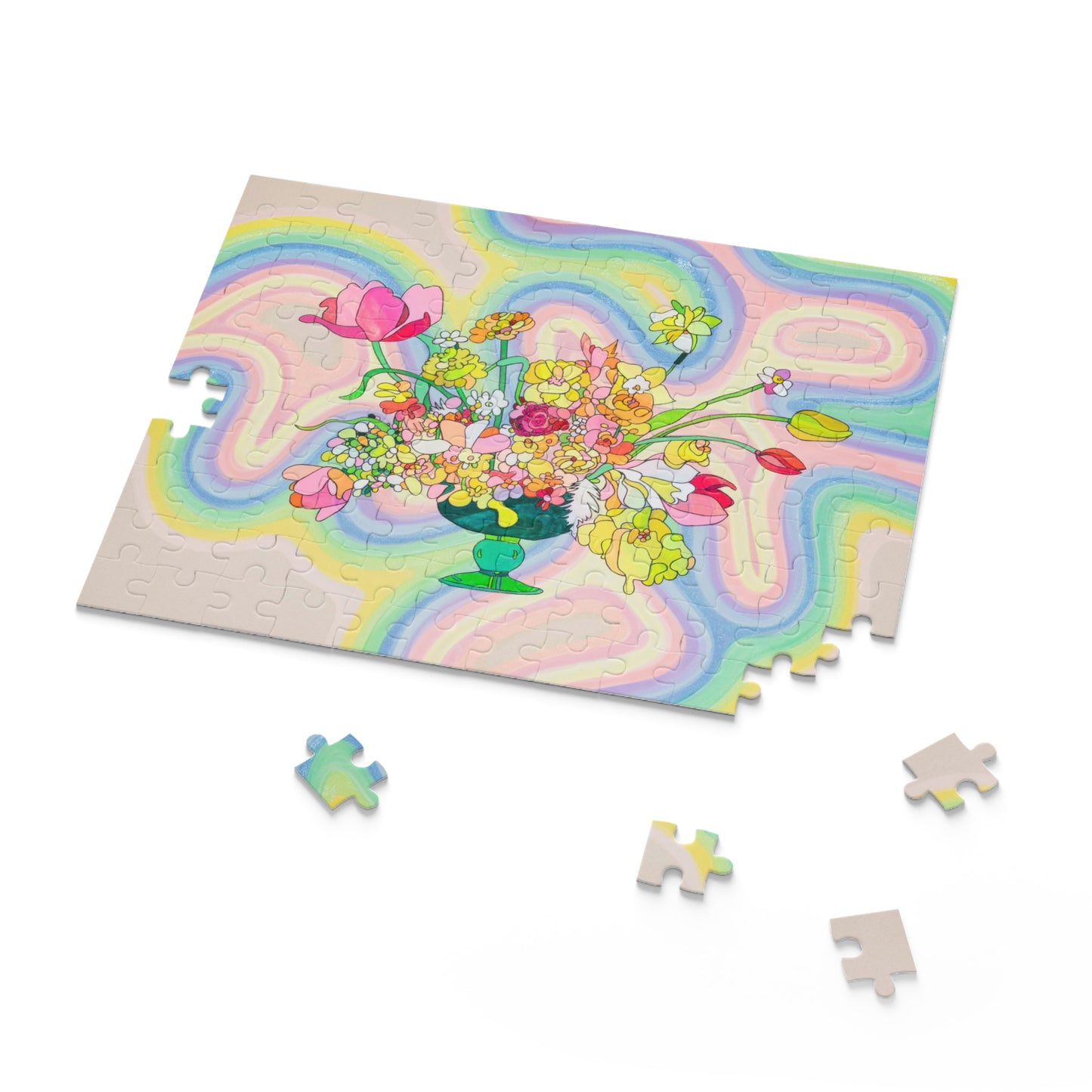 Funky Flowers Puzzle (120, 252, 500-Piece)