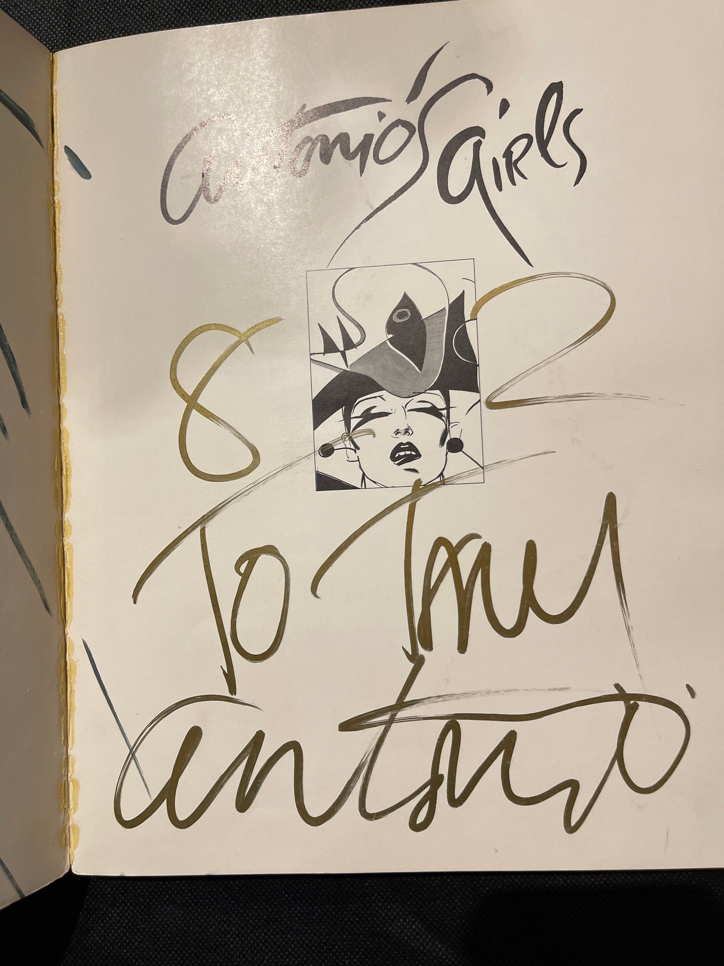Antonio Lopez Signed Antonio’s Girls + Original Fashion Sketch