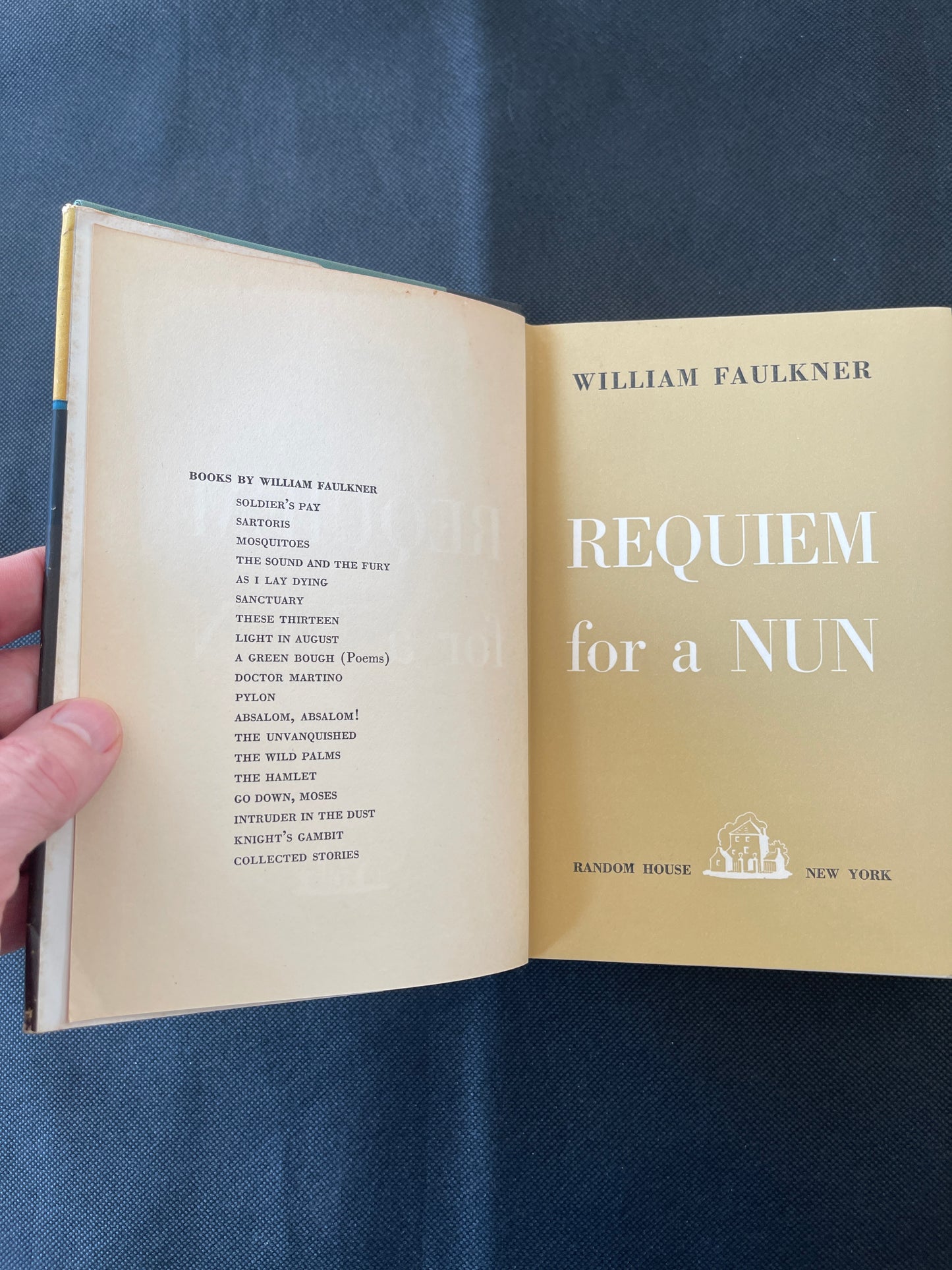Requiem for a Nun. By William Faulkner 1st Edition 1951 Random House DJ VG+./fine