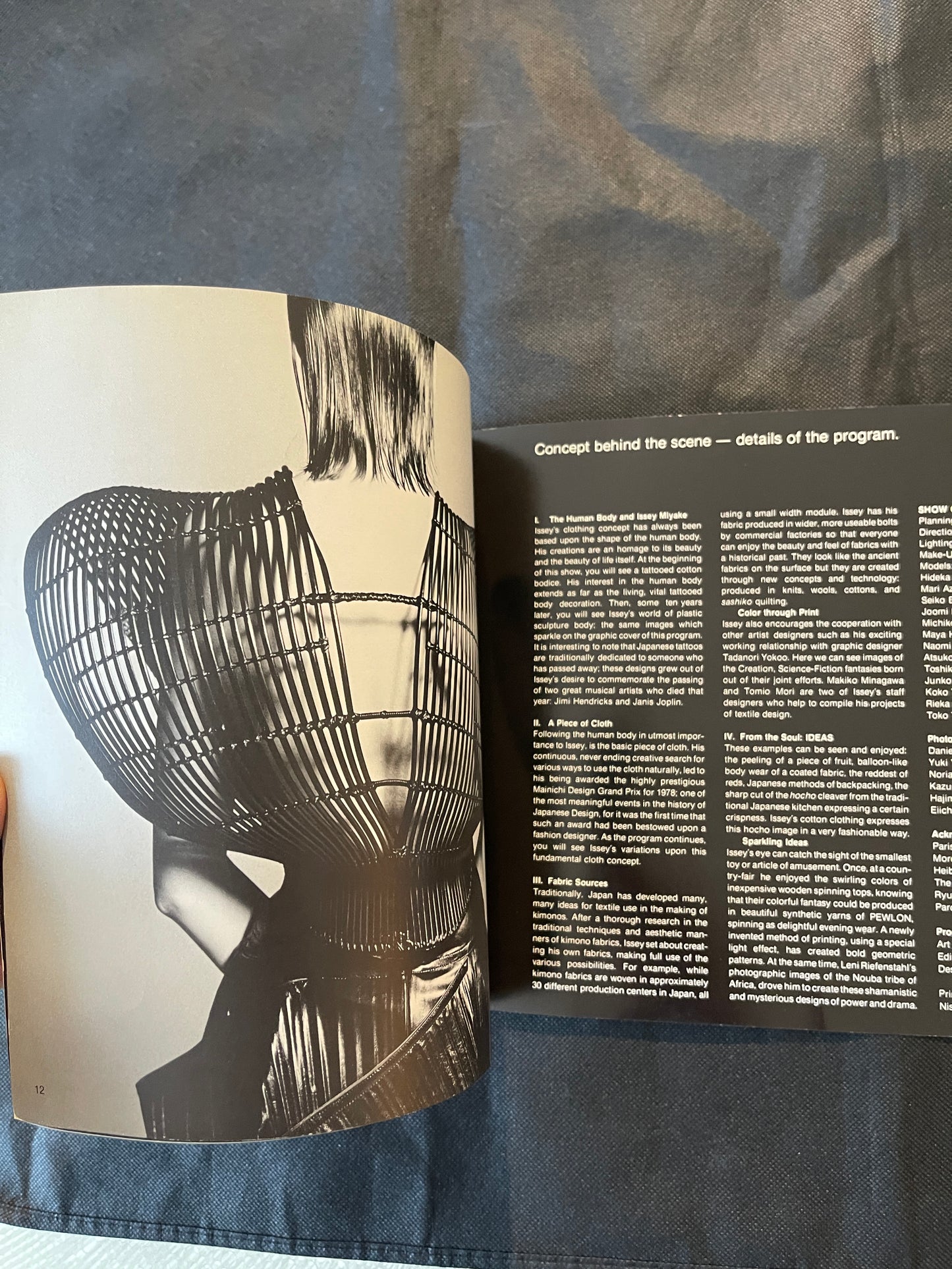 Issey Miyake – Body & Soul in Cloth
Rare 1981 exhibition/program publication