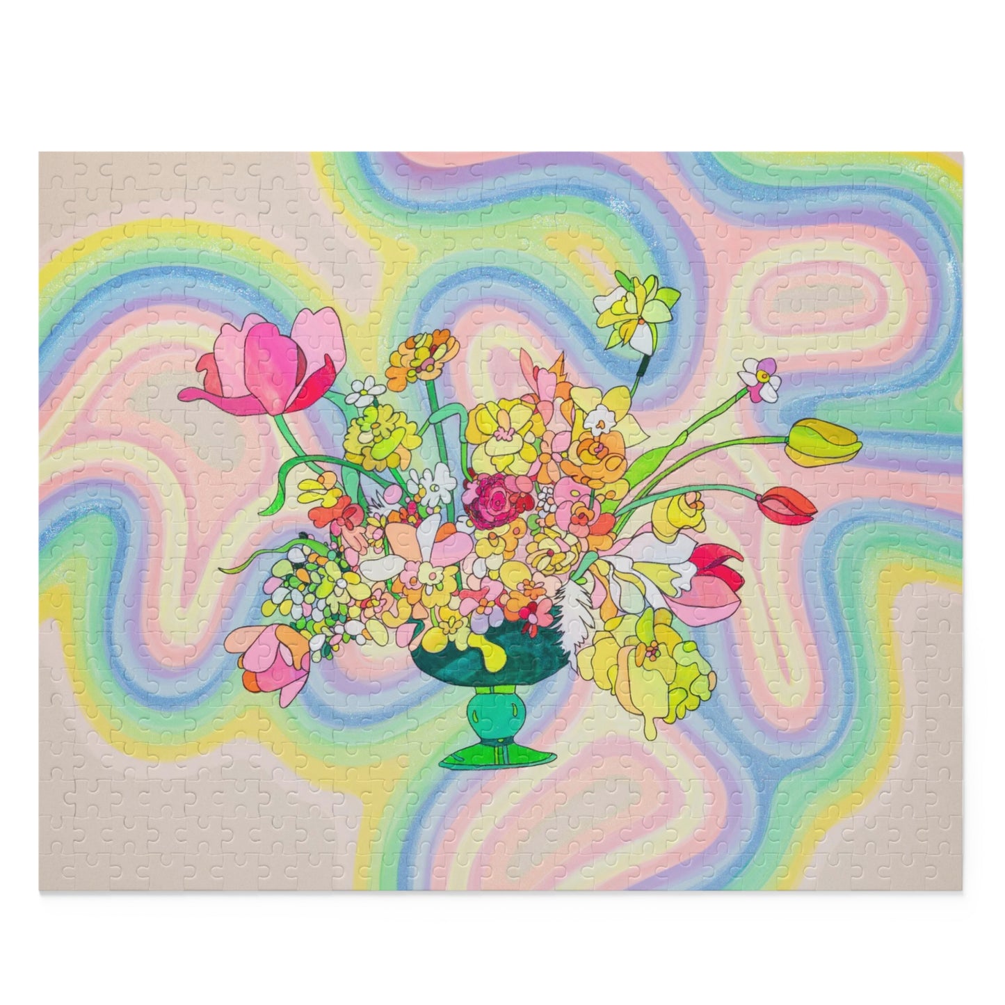 Funky Flowers Puzzle (120, 252, 500-Piece)