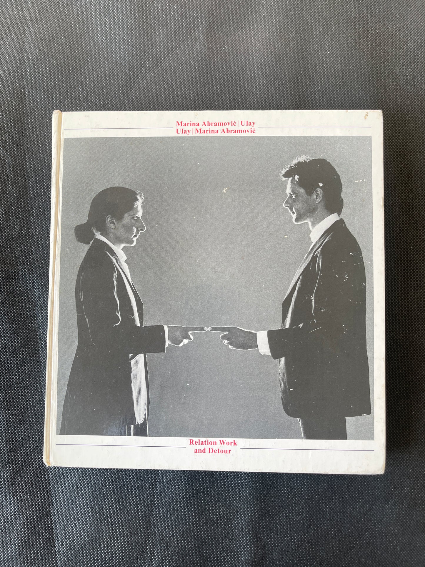Marina Abramović / Ulay – Relation Work and Detour: A Vital Book
Amsterdam, 1980. First edition, published by the artists in an edition of 2,500 copies