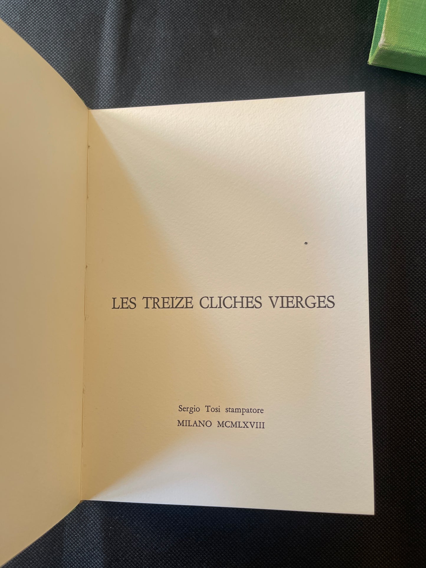 Man Ray – Les Treize Clichés Vierges
Published by Sergio Tosi, Milan, January 1969
#10 of Edition of 550 numbered copies