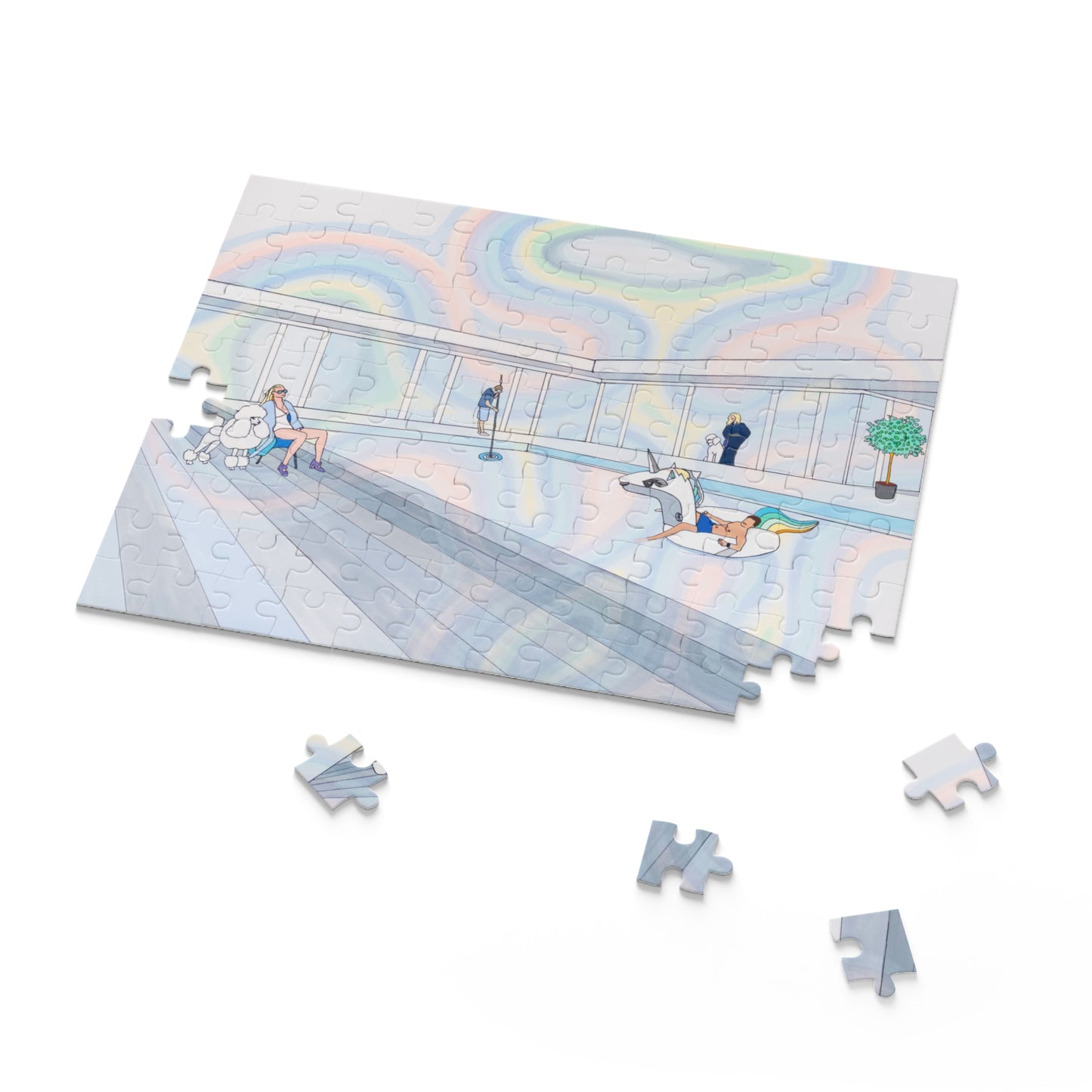 Unicorn Pool Puzzle(120, 252, 500-Piece)