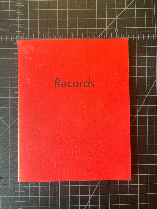 RECORDS by Ed Ruscha 1st Ed.1971 ,