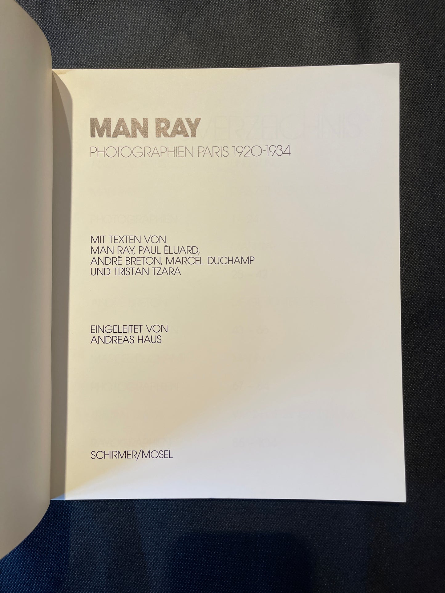 Man Ray: Photographien Paris 1920–1934 – Schirmer/Mosel Photography Monograph