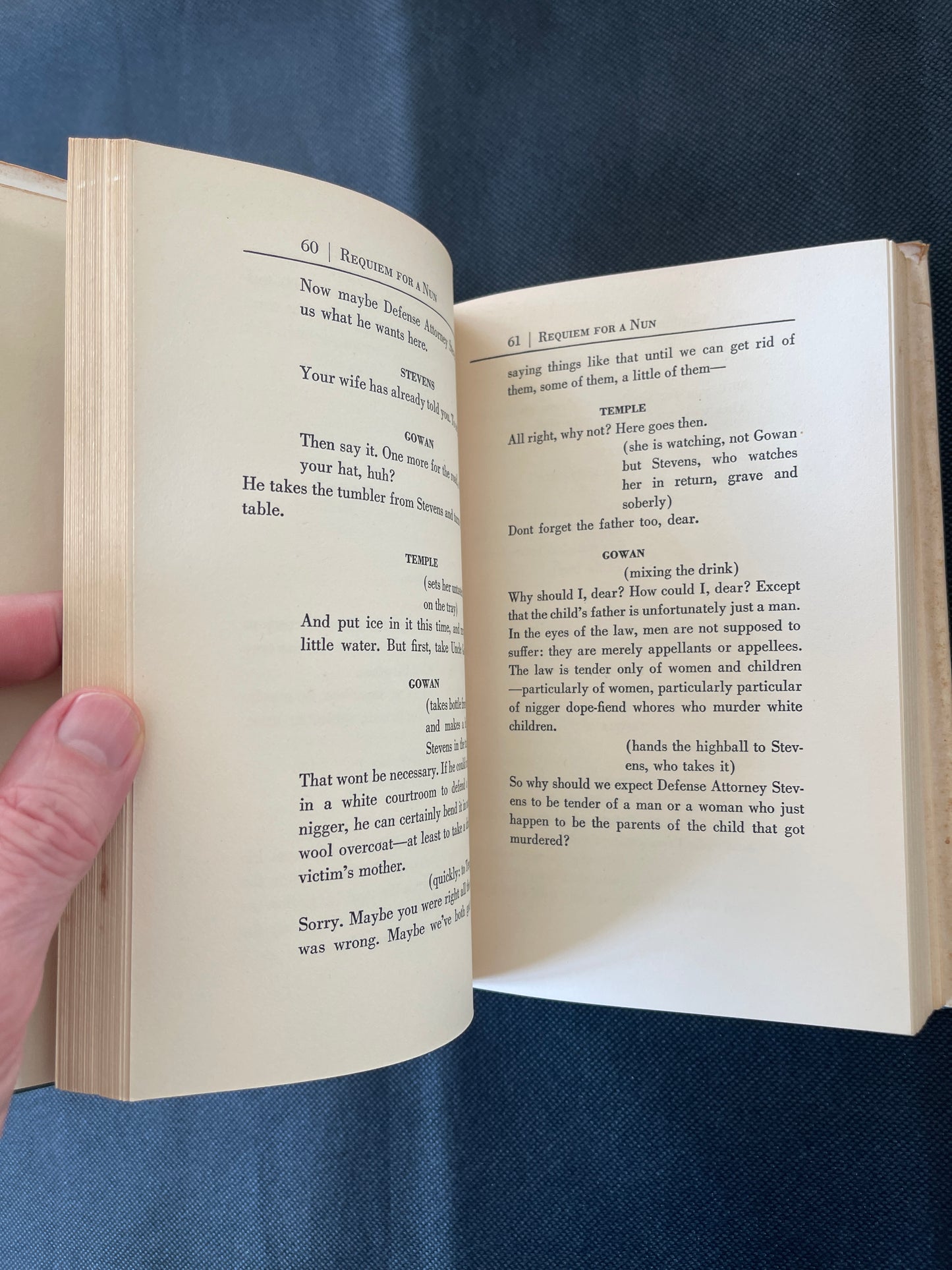 Requiem for a Nun. By William Faulkner 1st Edition 1951 Random House DJ VG+./fine
