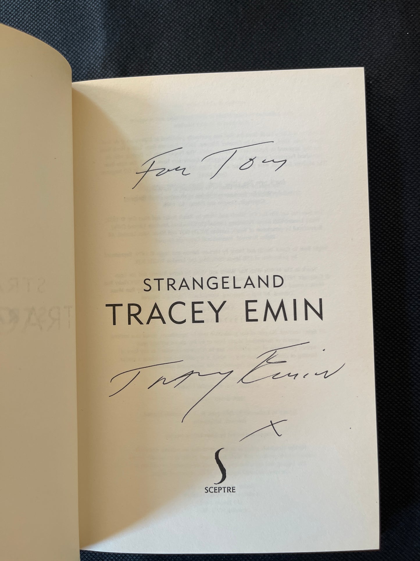 Tracey Emin


Strangeland (Hand signed, dated and inscribed by Tracey Emin), 2005