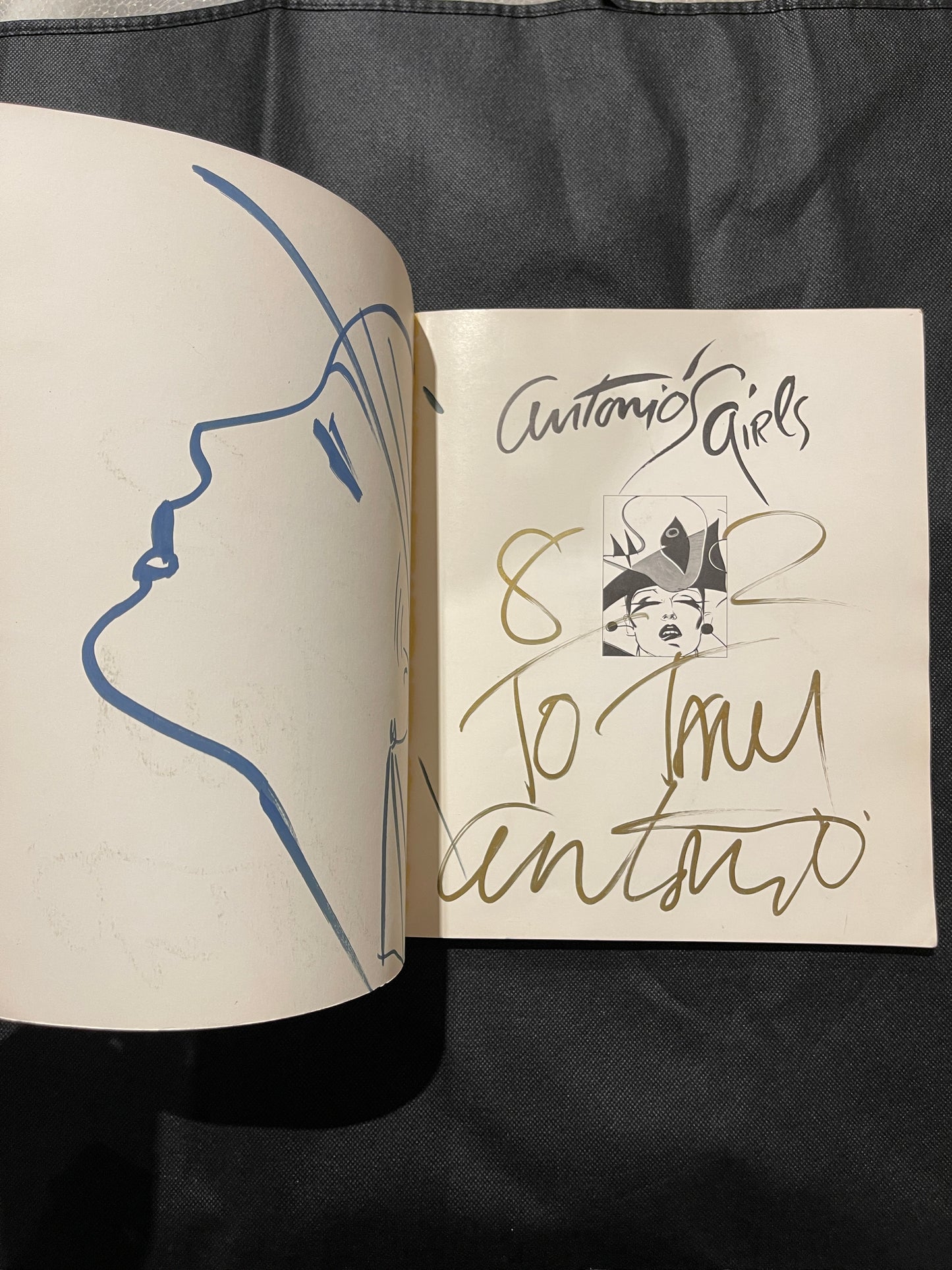 Antonio Lopez Signed Antonio’s Girls + Original Fashion Sketch
