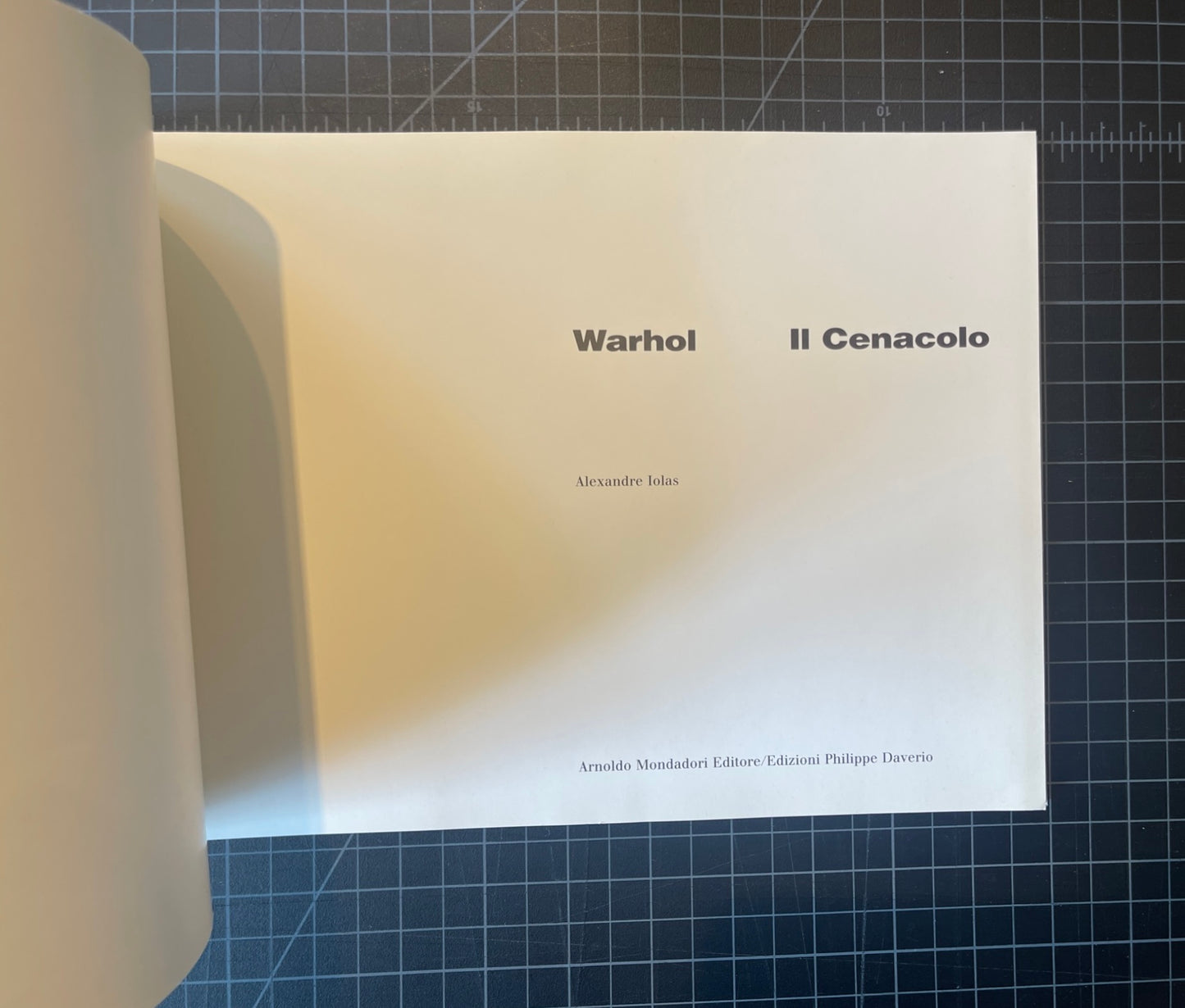 WARHOL: IL CENACOLO [THE LAST SUPPER].
WARHOL, Andy; edited by IOLAS, Alexandre: Rare First edition,