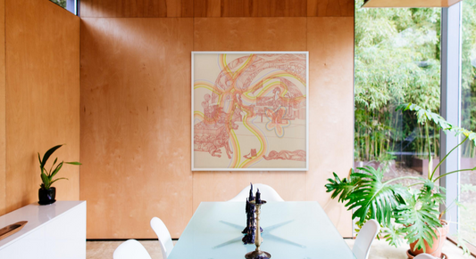 THE RED ROOM  Print  Signed AP print 51"x52" Lim Ed  of 10